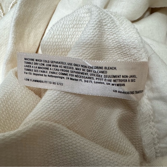 Saturday Sunday Anthropologie Posies Embroidered Floral Artsy Sweatshirt Medium - Picture 13 of 13